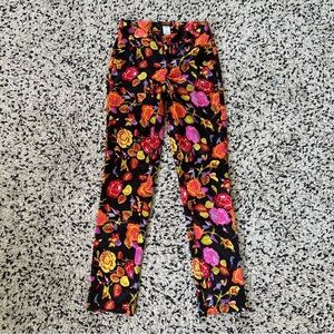Christian Lacroix Bazar Vintage Floral Pants Silk Blend Women’s Size 38 EU